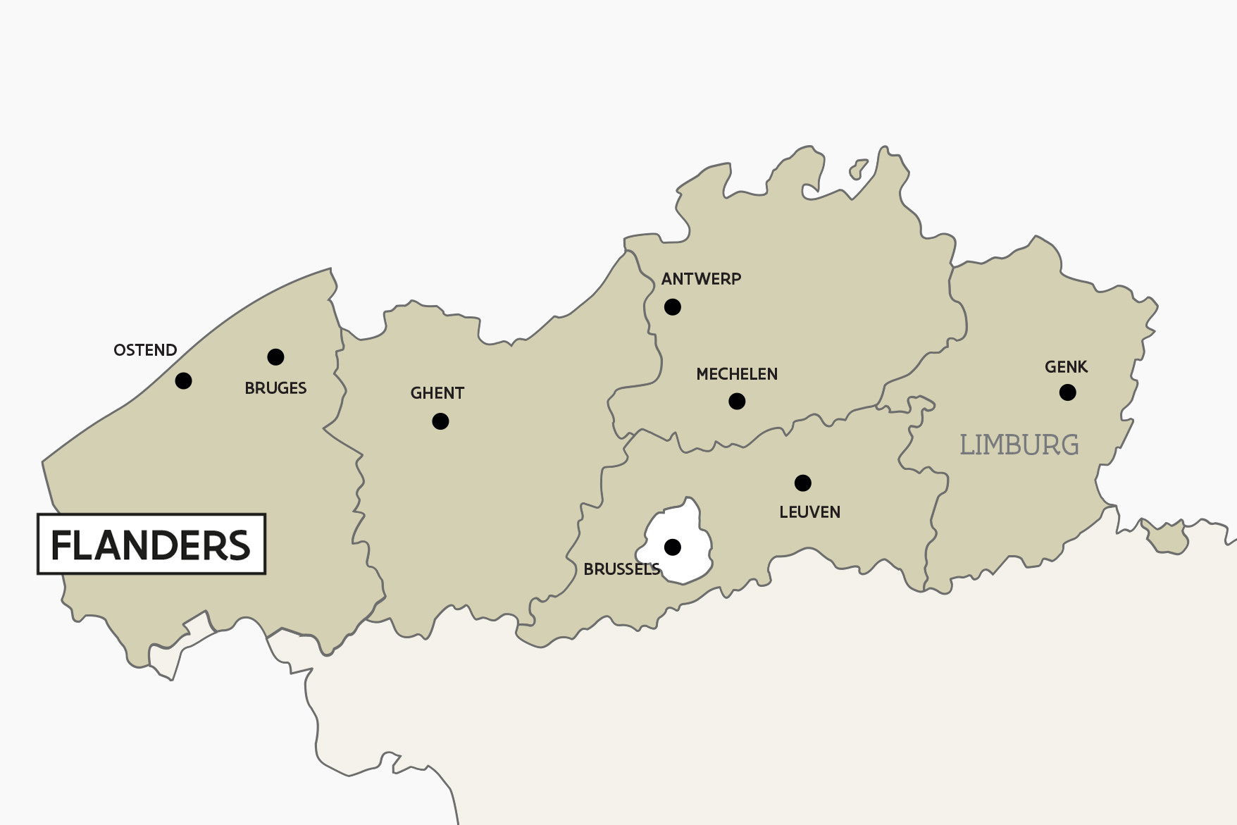 map Flanders Cities